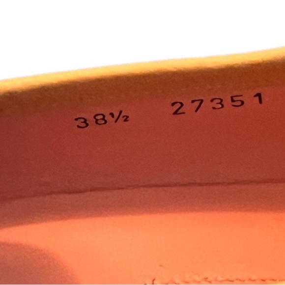 NEW Escada Buttery Yellow Loafers Ornate Gold Buckle Style 27351 Handmade Italy - Picture 7 of 14